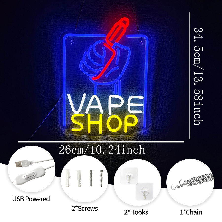 VAPE Shop Neon Sign for Smoke  - Vaping Shop review and price