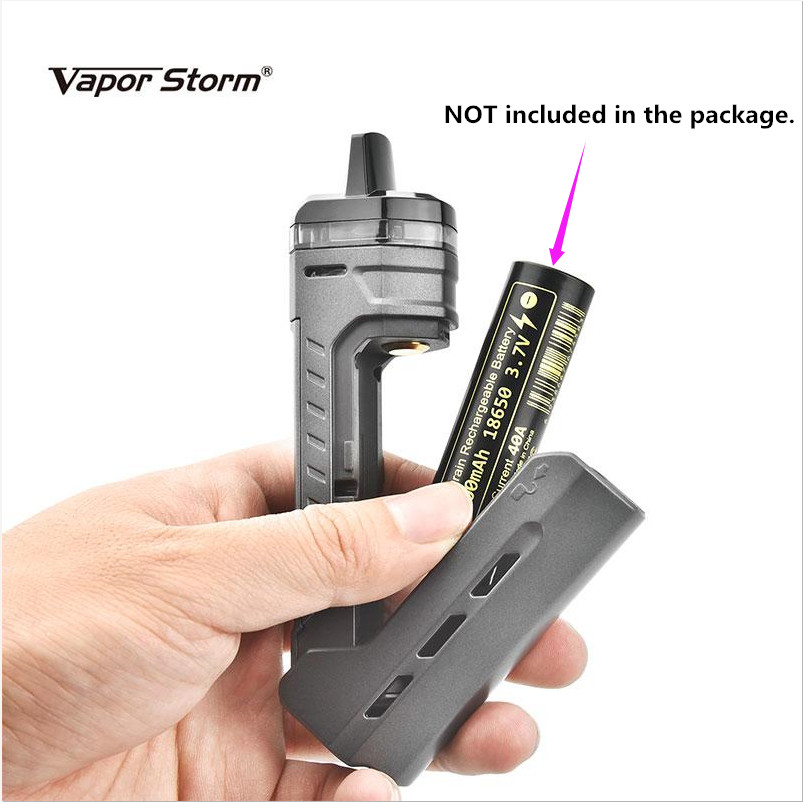 Vapor Storm VPM40 40W Pod Mod  - Vape Battery 18650 review and price