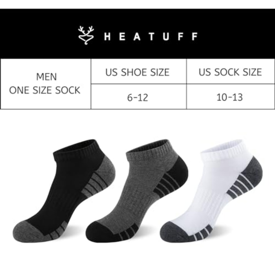 Heatuff Mens Cushioned Ankle S - Cotton Wick Organic review and price