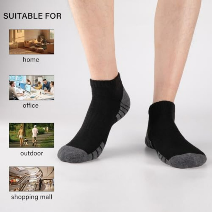 Heatuff Mens Cushioned Ankle S - Cotton Wick Organic review and price