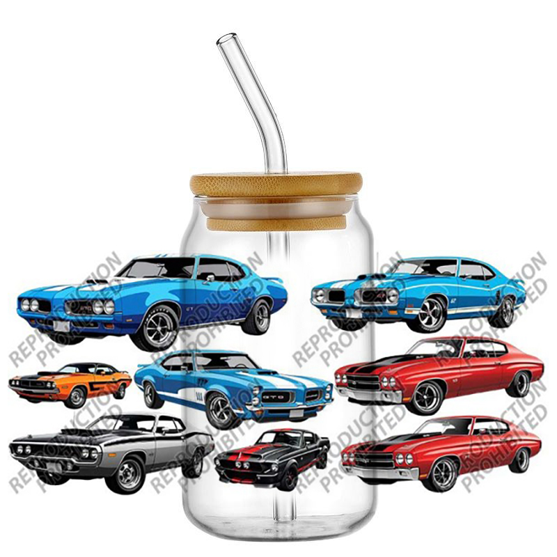 Vintage Muscle Car UV DTF Wrap - Rdta Tank Glass review and price