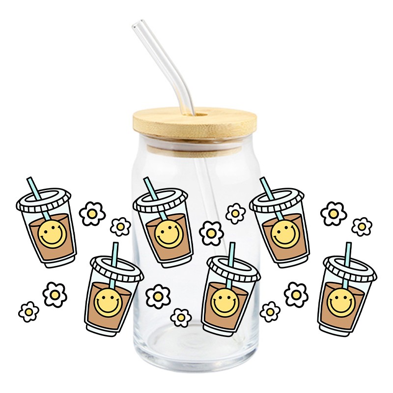 3D Coffee Cup UV DTF Transfer  - Rdta Tank Glass review and price